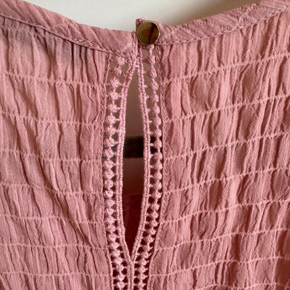 NWT Doe & Rae Sunset Pink Sleeveless Blouse - Picture 5 of 5